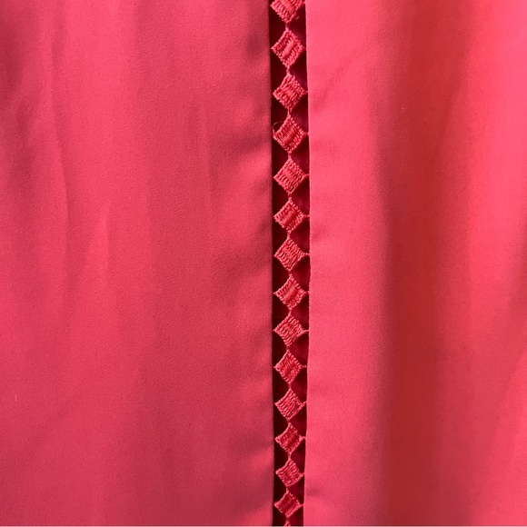 White House Black Market Flutter Sleeve Peach Colored Shift Dress Size 0 - Picture 5 of 11